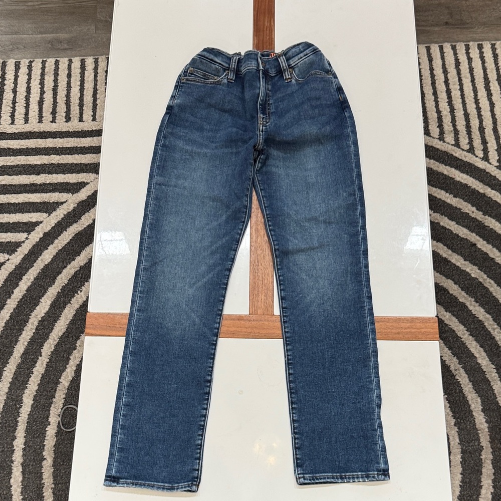 Crewcuts Boys’s Straight Blue Jeans 14 Stretch